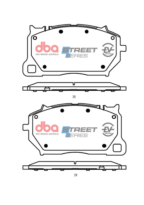 Ssev Street Series Brake Pads Porsche Cayenne 1ZR 1ZJ2018-> Front DB15281SSEV - DBA | Universal Auto Spares