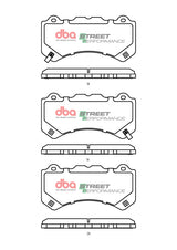 Sp Performance Brake Pads Nissan Gt-R Brembo Narrow Shoulder Pad 2007-2014 Fro DB15287SP - DBA | Universal Auto Spares