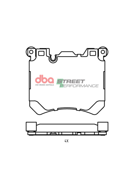 Sp Performance Brake PadsBmw X5 X6 Brembo Caliper. 2013-2019 Front DB15289SP - DBA | Universal Auto Spares