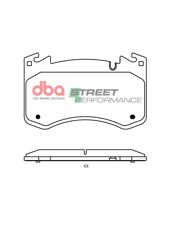 Sp Performance Brake Pads Range Rover Sport Iii 3.0L Diesel AJ20D6 Without Performan DB15291SP - DBA