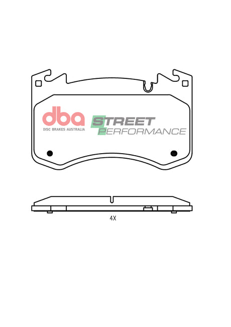 Sp Performance Brake Pads Range Rover Sport Iii 3.0L Diesel AJ20D6 Without Performan DB15291SP - DBA | Universal Auto Spares