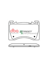 Sp Performance Brake Pads Range Rover Sport Iii 3.0L Diesel AJ20D6 19 Inch Wheels 20 DB15292SP - DBA | Universal Auto Spares