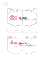 Race Brake Pads Amg A-Class Cla Gla Glb- Brembo 2018 -> Front DB15296RP - DBA