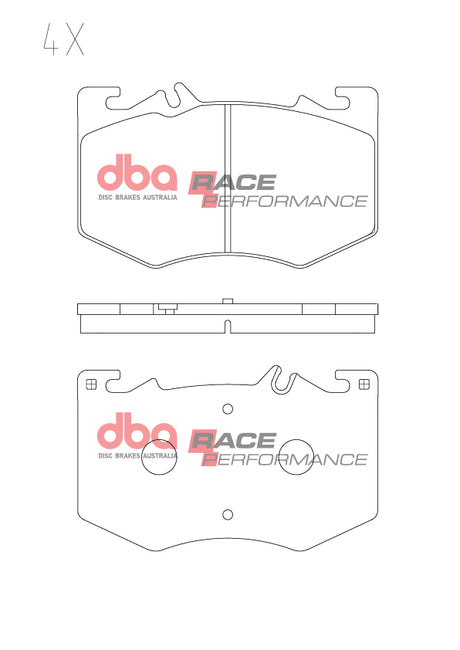 Race Brake Pads Amg A-Class Cla Gla Glb- Brembo 2018 -> Front DB15296RP - DBA | Universal Auto Spares