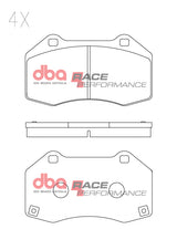 Race Brake Pads Abarth 124 Spider 348 Abarth 1.4L 125KW 2016-> Front DB15306RP - DBA | Universal Auto Spares