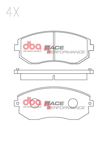 Race Brake Pads Subaru GR86 ZN8 2022-> Front DB15309RP - DBA | Universal Auto Spares