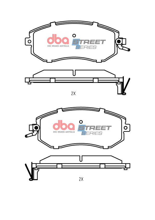 Ss Street Series Brake Pads Subaru GR86 ZN8 2022-> Front DB15309SS - DBA
