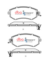 Ss Street Series Brake Pads Subaru GR86 ZN8 2022-> Front DB15309SS - DBA | Universal Auto Spares