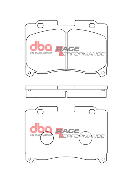 Race Brake Pads Toyota Supra 3.0 L Bi-Turbo (JZA80 JZA80R) 4 Pot Caliper 1993-2002 Front DB15310RP - DBA | Universal Auto Spares