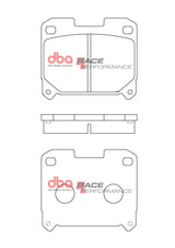 Race Brake Pads Toyota Supra 3.0 L Bi-Turbo (JZA80 JZA80R) 2 Pot Caliper 1993-2002 Rear DB15311RP - DBA | Universal Auto Spares