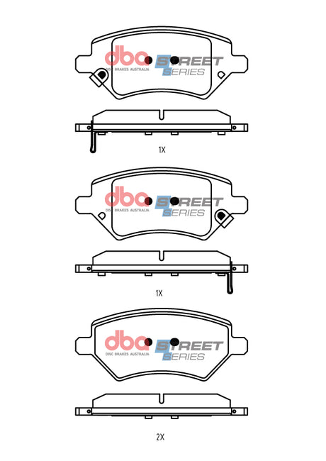 Ss Street Series Brake Pads Chery Omoda 5 1.5L T34 12/2022 > Front DB15324SS - DBA | Universal Auto Spares