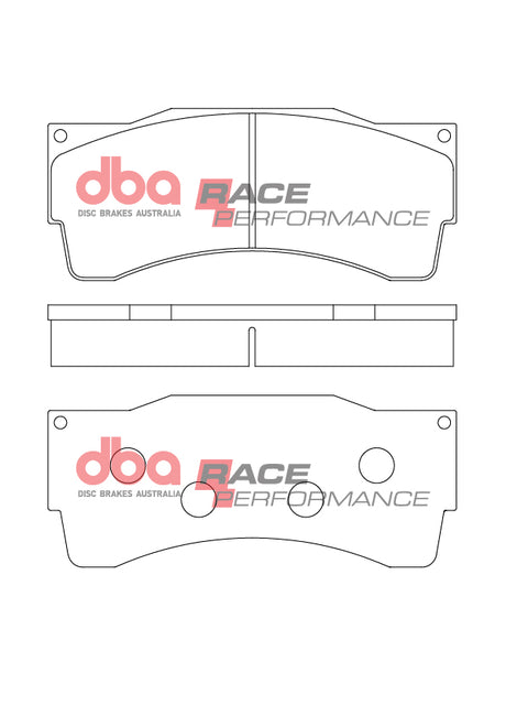 Race Brake Pads Suits Ap Racing Caliper Family CP9665. (Fastrack Racing) 2000 -> Front DB15327RP - DBA | Universal Auto Spares