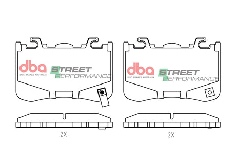 Sp Performance Brake PadsMustang Gt/Dark Horse 4PISTON Brembo 2023 -> Rear DB15336SP - DBA | Universal Auto Spares