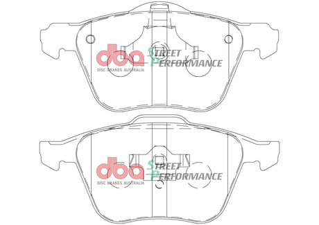 Sp Performance Brake Pads Ford Focus/Volkswagen/Volvo Front DB1658SP - DBA | Universal Auto Spares