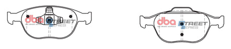Ss Street Series Brake Pads Ford Fiesta & Focus 2007-2014 Front DB1666SS - DBA | Universal Auto Spares