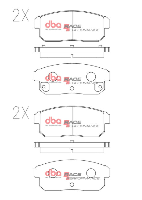 Race Brake Pads Mazda Rx & Suzuki Ignis 2003-2014 Rear DB1671RP - DBA | Universal Auto Spares
