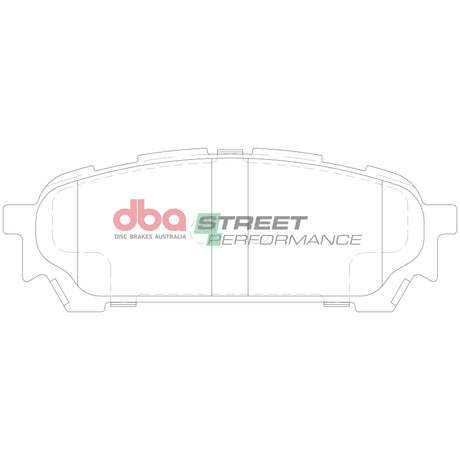 Sp Street Performance Brake Pads Subaru 2003-2009 Rear DB1672SP - DBA | Universal Auto Spares