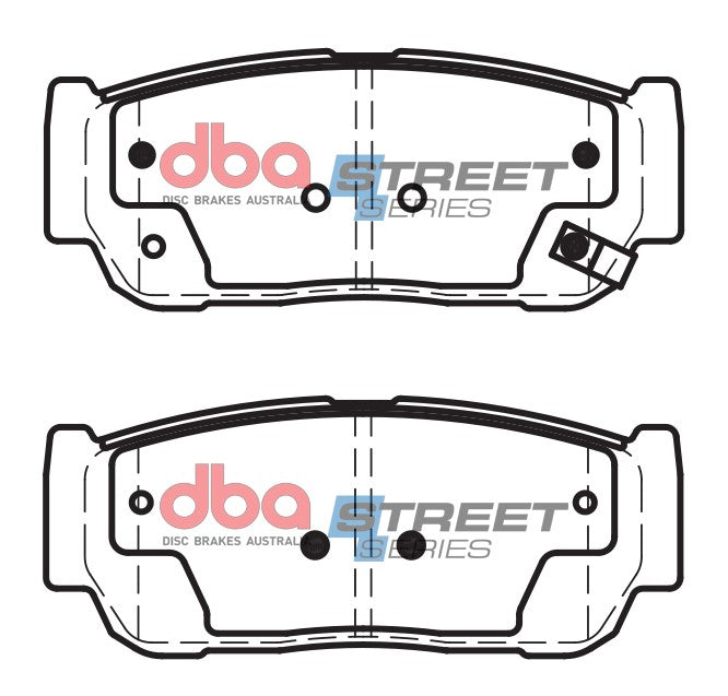 Ss Street Series Brake Pads Ssangyong 2004 2012 Rear DB1673SS - DBA