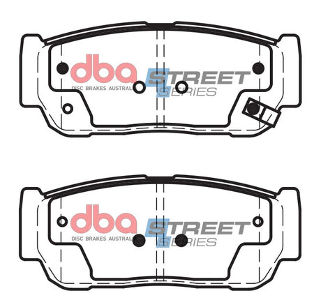 Ss Street Series Brake Pads Ssangyong 2004 2012 Rear DB1673SS - DBA | Universal Auto Spares