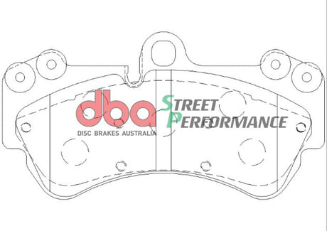 Sp Performance Brake Pads Volkswagen Toureg Q7 Cayenne 2002 2019 Front (Suits Wear Sensor DBAWS1114 DBAWS1117 DBAWS1118 DB1676SP - DBA | Universal Auto Spares