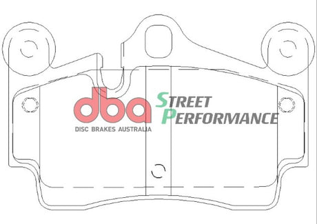 Sp Performance Brake Pads Audi/Porsche & Volkswagen 2003-2014 Rear DB1677SP - DBA | Universal Auto Spares