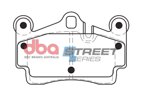 Ss Street Series Brake Pads Audi/Porsche & Volkswagen 2003-2014 Rear(suits Wear Sensor DBAWS1113 DBAWS1116 DBAWS1158 DB1677SS - DBA | Universal Auto Spares