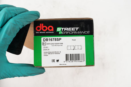 Sp Performance Brake Pads Holden/Mitsubishi/Subaru & Volvo 1998-2014 Front Brembo Caliper R90 Approved DB1678SP - DBA | Universal Auto Spares