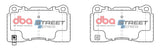 Ss Street Series Brake Pads Holden/Mitsubishi/Subaru & Volvo 1998-2014 Front Brembo Caliper DB1678SS - DBA