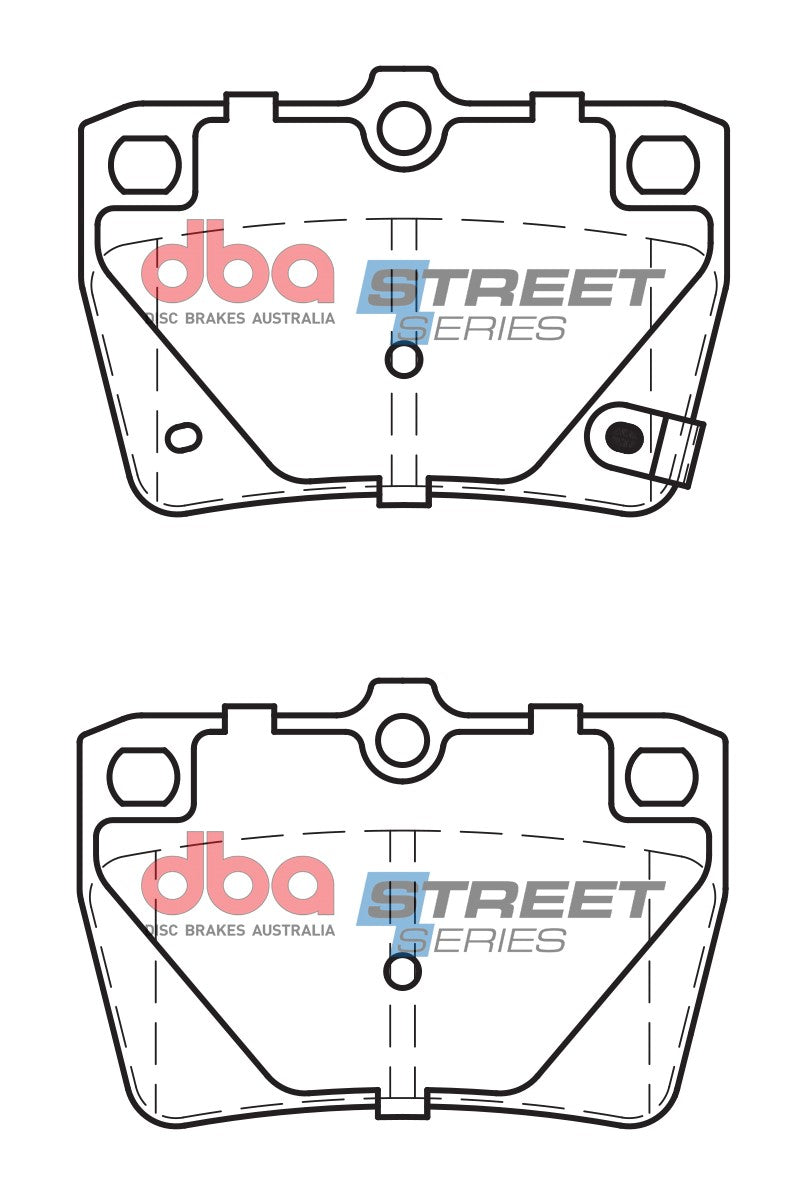 Ss Street Series Brake Pads Chery & Toyota 1994-2010 Rear DB1680SS - DBA