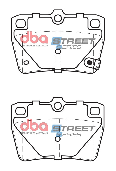 Ss Street Series Brake Pads Chery & Toyota 1994-2010 Rear DB1680SS - DBA | Universal Auto Spares