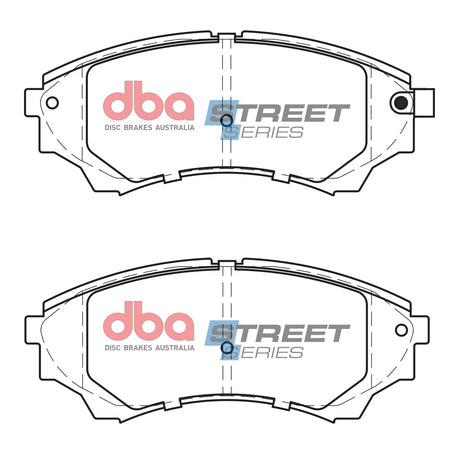 Ss Street Series Brake Pads Ford & Mazda 2002-2014 Front DB1681SS - DBA | Universal Auto Spares