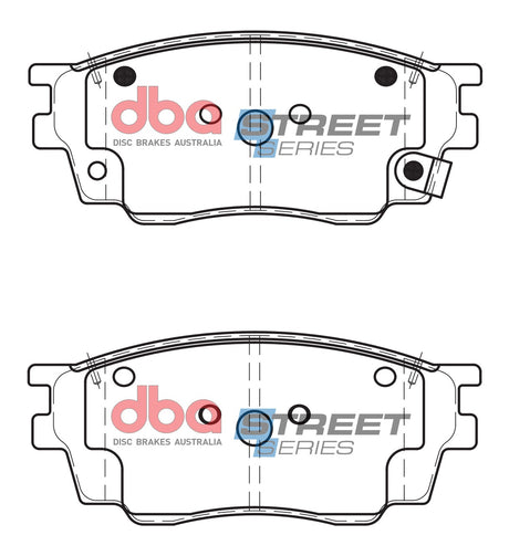 Ss Street Series Brake Pads Mazda 6 Gg 2.3L 2002-2014 Front DB1682SS - DBA | Universal Auto Spares