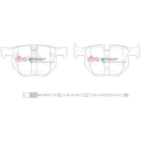Sp Street Performance Brake Pads Bmw 2003-2014 Rear DB1694SP - DBA | Universal Auto Spares