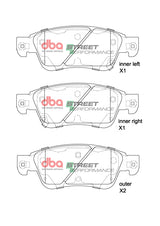 Sp Street Performance Brake Pads Infinity/Nissan 1998-2014 Front DB1698SP - DBA