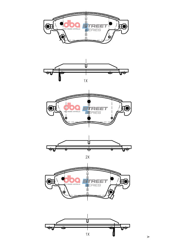 Ss Street Series Brake Pads Infinity/Nissan 1998-2014 Front DB1698SS - DBA