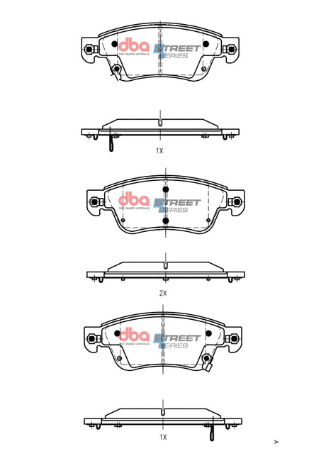 Ss Street Series Brake Pads Infinity/Nissan 1998-2014 Front DB1698SS - DBA | Universal Auto Spares
