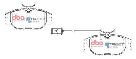 Ss Street Series Brake Pads Alfa/Citroen & Peugeot 1994-2005 Front DB1704SS - DBA | Universal Auto Spares