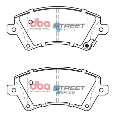Ss Street Series Brake Pads Toyota Corolla ZZE122R 1.8L Sth African 2001-2014 Front DB1714SS - DBA | Universal Auto Spares