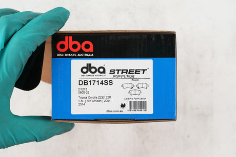 Ss Street Series Brake Pads Toyota Corolla ZZE122R 1.8L Sth African 2001-2014 Front DB1714SS - DBA | Universal Auto Spares