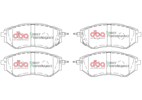 Sp Performance Brake Pads Subaru Liberty/Outback/Tribecca 2007 On Front DB1722SP - DBA | Universal Auto Spares