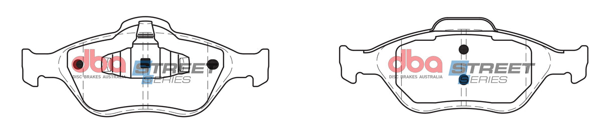 Ss Street Series Brake Pads Ford Fiesta & Mazda 2 2004-2014 Front DB1724SS - DBA