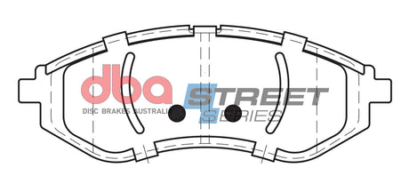 Ss Street Series Brake Pads Daewoo Kalos & Holden Barina 2003-2014 Front DB1725SS - DBA | Universal Auto Spares