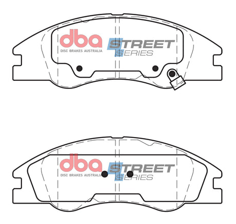 Ss Street Series Brake Pads Kia 2004-2007 Front DB1727SS - DBA | Universal Auto Spares