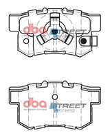 Ss Street Series Brake Pads Honda 2002-2014 Rear DB1728SS - DBA
