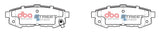 Ss Street Series Brake Pads Mazda Mpv 2004-2014 Rear DB1729SS - DBA