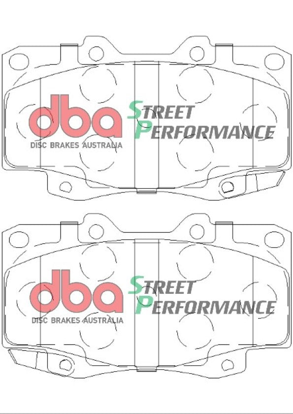 Sp Performance Brake Pads Toyota Hi-Lux 1994-2014 Front DB1739SP - DBA