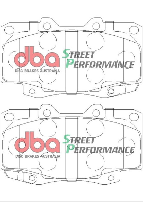 Sp Performance Brake Pads Toyota Hi-Lux 1994-2014 Front DB1739SP - DBA | Universal Auto Spares