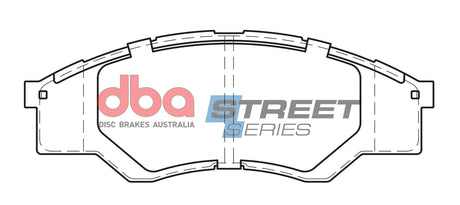 Ss Street Series Brake Pads Toyota Hi-Lux 2005-2008 Front DB1741SS - DBA | Universal Auto Spares