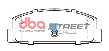 Ss Street Series Brake Pads Mazda 6 2002-2014 Rear DB1760SS - DBA | Universal Auto Spares