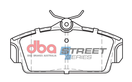 Ss Street Series Brake Pads Nissan Pulsar N16 1.6 & 1.8L 2000-2006 Front DB1761SS - DBA | Universal Auto Spares